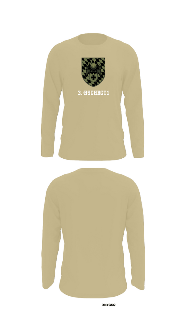 Long Sleeve Performance Shirt, 3./HSchRgt1, Army, Teamtime, Team time, sublimation, custom sports apparel, team uniforms, spirit wear, spiritwear, sports uniforms, custom shirts, team store, custom team store, fundraiser sports, apparel fundraiser