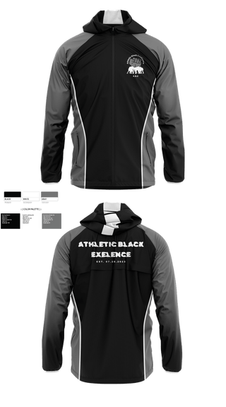Windbreaker, Athletic Black Excellence, Track & Field, Teamtime, Team time, sublimation, custom sports apparel, team uniforms, spirit wear, spiritwear, sports uniforms, custom shirts, team store, custom team store, fundraiser sports, apparel fundraiser