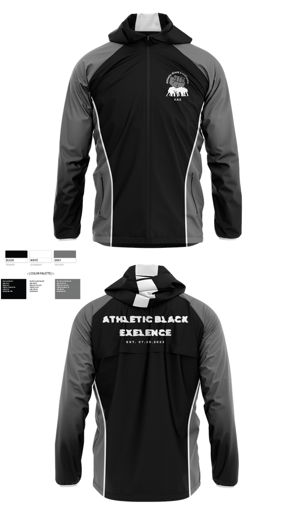 Windbreaker, Athletic Black Excellence, Track & Field, Teamtime, Team time, sublimation, custom sports apparel, team uniforms, spirit wear, spiritwear, sports uniforms, custom shirts, team store, custom team store, fundraiser sports, apparel fundraiser