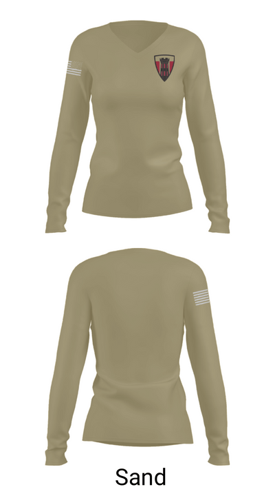 111th ACP 37704440 Women's Long Sleeve V-neck Shirt - 92