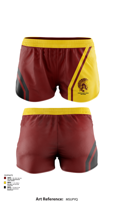 Stanton County Junior High School 11038942 Women's Shorts - 122