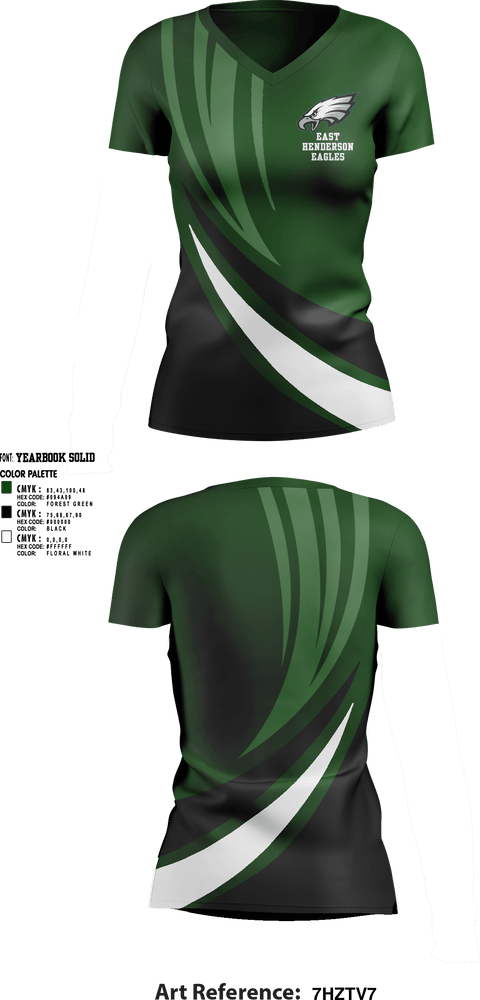 Womens Short Sleeve Vneck Shirt, East Henderson Eagles, Women's Volleyball, Teamtime, Team time, sublimation, custom sports apparel, team uniforms, spirit wear, spiritwear, sports uniforms, custom shirts, team store, custom team store, fundraiser sports, apparel fundraiser