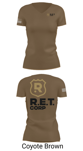 Womens Short Sleeve Vneck Shirt, RET CORP, Police, Teamtime, Team time, sublimation, custom sports apparel, team uniforms, spirit wear, spiritwear, sports uniforms, custom shirts, team store, custom team store, fundraiser sports, apparel fundraiser