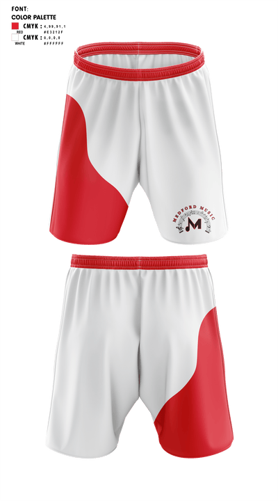 Kankakee High School Band 16821131 Athletic Shorts With Pockets - 41