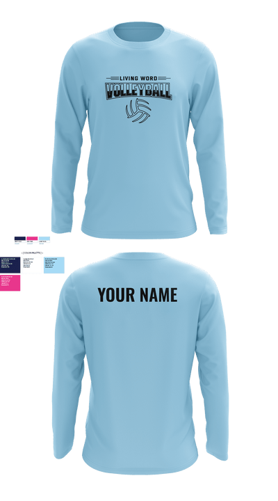 Living Word Academy Volleyball 38101646 Long Sleeve Performance Shirt - 7