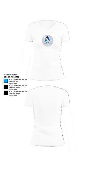 Womens Short Sleeve Vneck Shirt, AFCI ELECTRIC, , Teamtime, Team time, sublimation, custom sports apparel, team uniforms, spirit wear, spiritwear, sports uniforms, custom shirts, team store, custom team store, fundraiser sports, apparel fundraiser