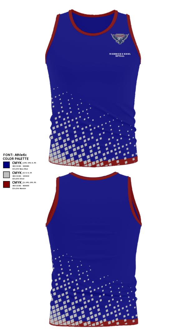 Tank Top, Freedom High School Softball, Softball, Teamtime, Team time, sublimation, custom sports apparel, team uniforms, spirit wear, spiritwear, sports uniforms, custom shirts, team store, custom team store, fundraiser sports, apparel fundraiser