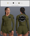 D.C.N.O 91339964 Women's Long Sleeve V-neck Shirt - 6
