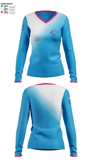 Womens Long Sleeve Vneck Shirt, Cainhoy Athletic Breakers 09, Women's Soccer, Teamtime, Team time, sublimation, custom sports apparel, team uniforms, spirit wear, spiritwear, sports uniforms, custom shirts, team store, custom team store, fundraiser sports, apparel fundraiser