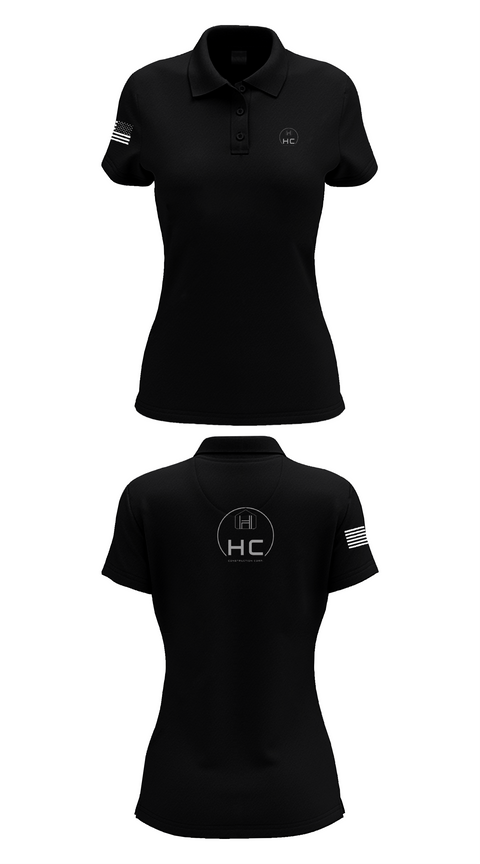 Womens Short Sleeve Performance Polo, HC CONSTRUCTION, , Teamtime, Team time, sublimation, custom sports apparel, team uniforms, spirit wear, spiritwear, sports uniforms, custom shirts, team store, custom team store, fundraiser sports, apparel fundraiser
