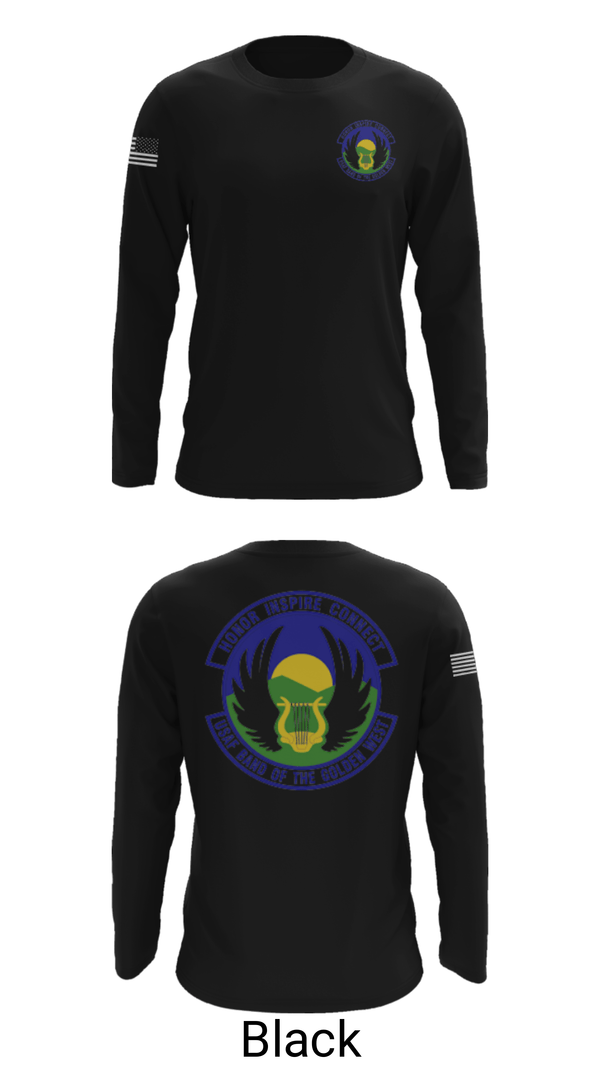 Long Sleeve Performance Shirt, USAF Band of the Golden West, , Teamtime, Team time, sublimation, custom sports apparel, team uniforms, spirit wear, spiritwear, sports uniforms, custom shirts, team store, custom team store, fundraiser sports, apparel fundraiser