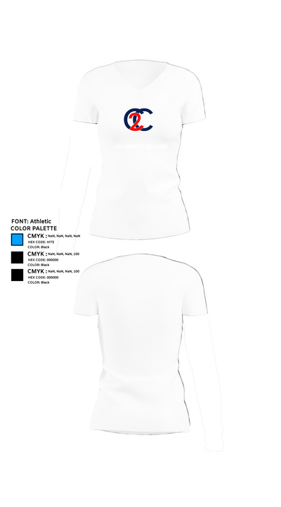 C2C Property Solutions 59696330 Women's Short Sleeve V-neck Shirt - 18