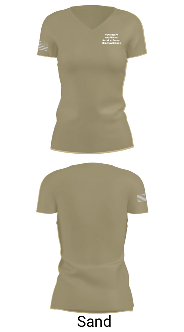 Womens Short Sleeve Vneck Shirt, Veterinary Readiness Activity - Japan  Okinawa Branch, Army, Teamtime, Team time, sublimation, custom sports apparel, team uniforms, spirit wear, spiritwear, sports uniforms, custom shirts, team store, custom team store, fundraiser sports, apparel fundraiser