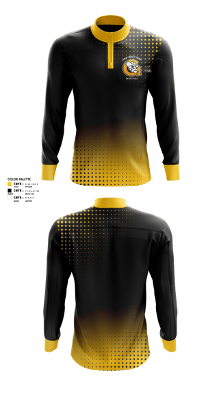 Quarter Zip Jacket, Grant Middle School Men's Basketball, , Teamtime, Team time, sublimation, custom sports apparel, team uniforms, spirit wear, spiritwear, sports uniforms, custom shirts, team store, custom team store, fundraiser sports, apparel fundraiser