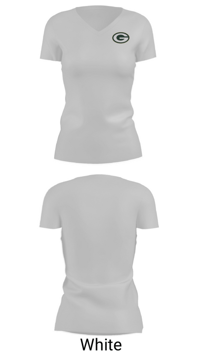 Glenvar High School Track 95759038 Women's Short Sleeve V-neck Shirt - 7