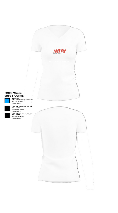 Nifty Power Washing 1081175 Women's Short Sleeve V-neck Shirt - 18
