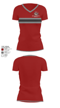 Douglas High School Softball 55696944 Women's Short Sleeve V-neck Shirt - 30