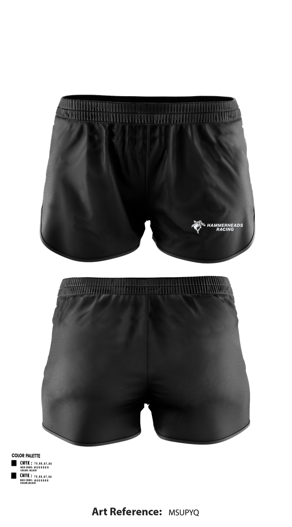 Womens Shorts, Hammerheads Racing, Spirit Store, Teamtime, Team time, sublimation, custom sports apparel, team uniforms, spirit wear, spiritwear, sports uniforms, custom shirts, team store, custom team store, fundraiser sports, apparel fundraiser