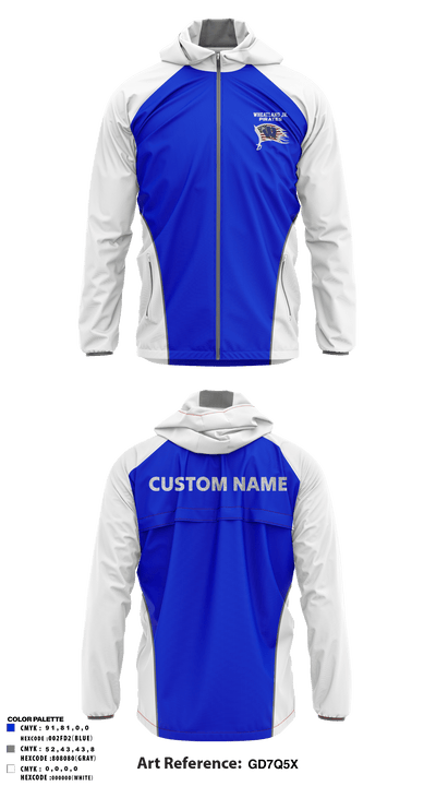 Wheatland youth football and cheer 53677637 Windbreaker - 6