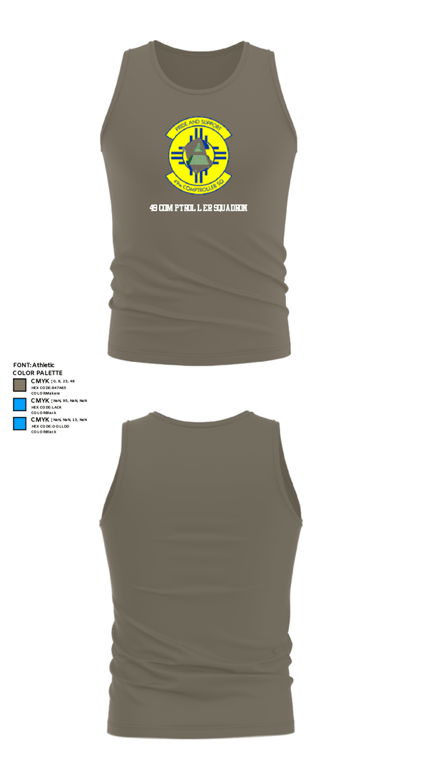 Tank Top, 49 COMPTROLLER SQUADRON, , Teamtime, Team time, sublimation, custom sports apparel, team uniforms, spirit wear, spiritwear, sports uniforms, custom shirts, team store, custom team store, fundraiser sports, apparel fundraiser