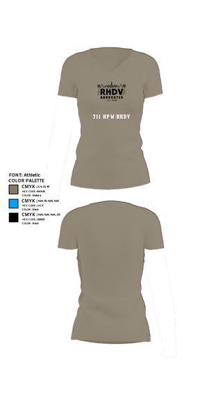Womens Short Sleeve Vneck Shirt, 711 HPW/RHDV, Army, Teamtime, Team time, sublimation, custom sports apparel, team uniforms, spirit wear, spiritwear, sports uniforms, custom shirts, team store, custom team store, fundraiser sports, apparel fundraiser