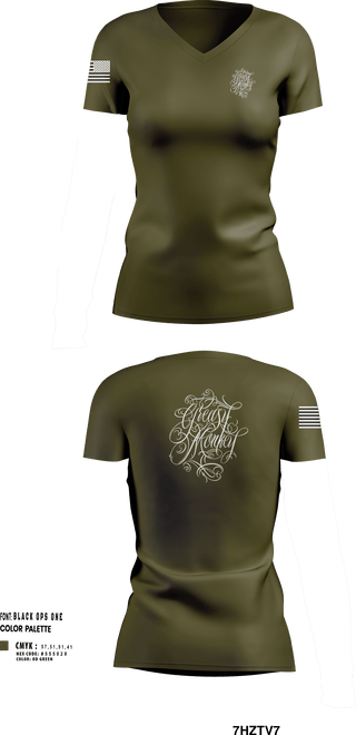Womens Short Sleeve Vneck Shirt, GreasyMonkey Tattoos, , Teamtime, Team time, sublimation, custom sports apparel, team uniforms, spirit wear, spiritwear, sports uniforms, custom shirts, team store, custom team store, fundraiser sports, apparel fundraiser