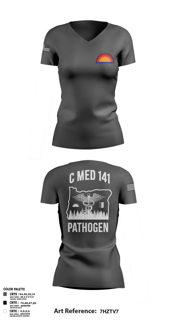 Womens Short Sleeve Vneck Shirt, C Med, National Guard, Teamtime, Team time, sublimation, custom sports apparel, team uniforms, spirit wear, spiritwear, sports uniforms, custom shirts, team store, custom team store, fundraiser sports, apparel fundraiser