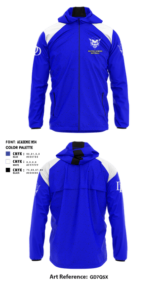 Windbreaker, Dexter Demons, Softball, Teamtime, Team time, sublimation, custom sports apparel, team uniforms, spirit wear, spiritwear, sports uniforms, custom shirts, team store, custom team store, fundraiser sports, apparel fundraiser