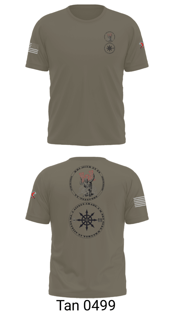Old School Cotton Feel Shirt, 205th HHC, National Guard, Teamtime, Team time, sublimation, custom sports apparel, team uniforms, spirit wear, spiritwear, sports uniforms, custom shirts, team store, custom team store, fundraiser sports, apparel fundraiser