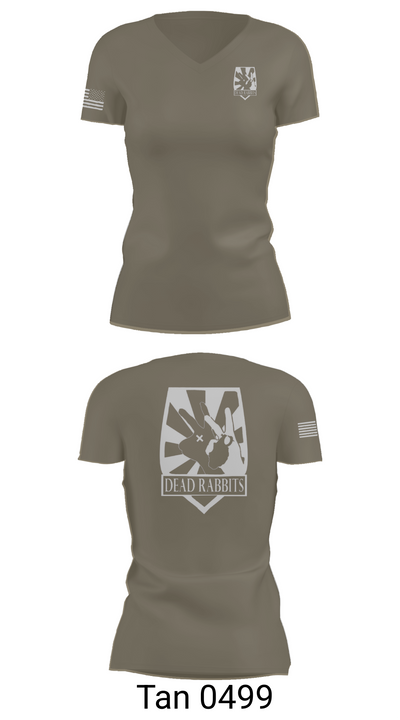 Dead Rabbits 44985647 Women's Short Sleeve V-neck Shirt - 68
