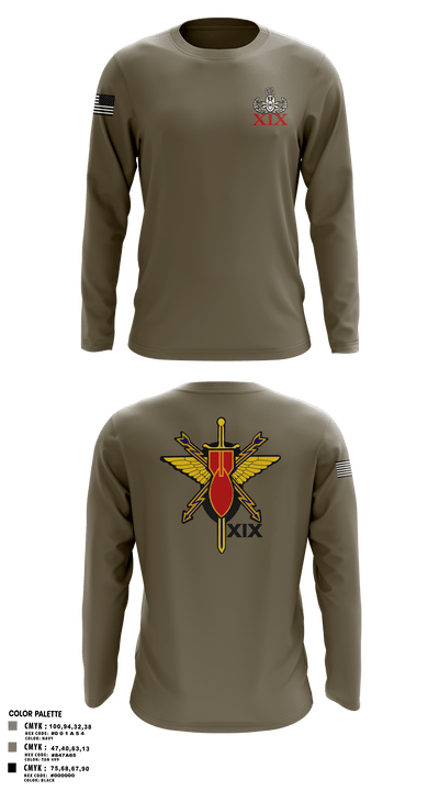 19th EOD 62274073 Long Sleeve Performance Shirt - 2