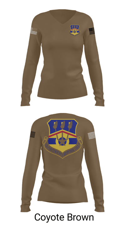 123d Contingency Response Group 43251587 Women's Long Sleeve V-neck Shirt - 10