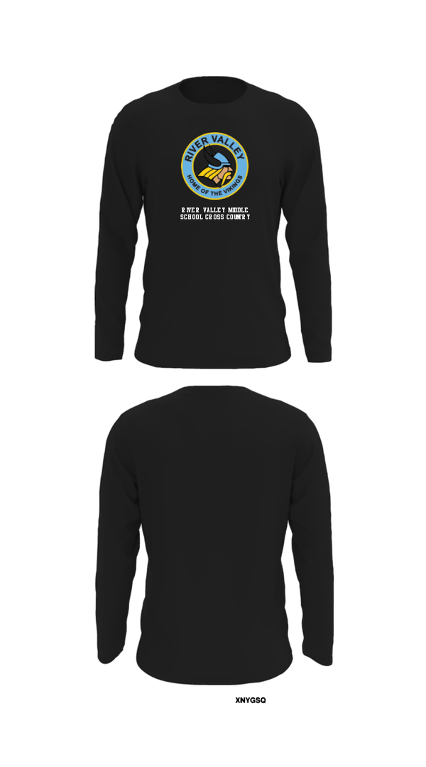 Long Sleeve Performance Shirt, River Valley Middle School Cross Country, Cross Country, Teamtime, Team time, sublimation, custom sports apparel, team uniforms, spirit wear, spiritwear, sports uniforms, custom shirts, team store, custom team store, fundraiser sports, apparel fundraiser