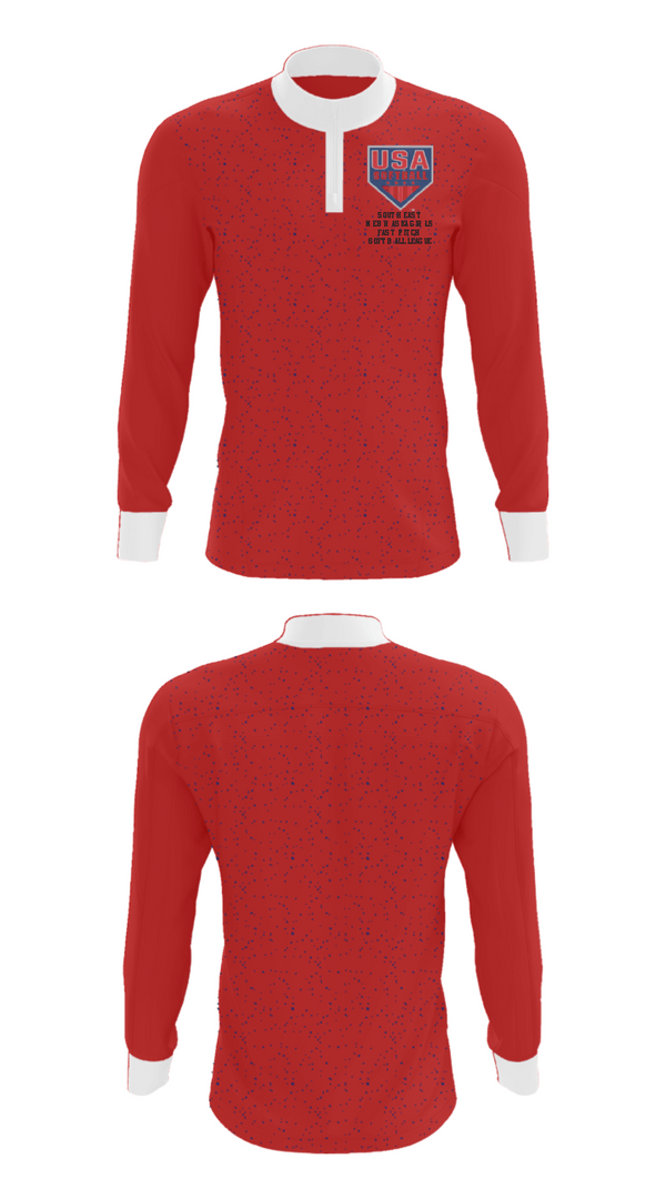 Quarter Zip Jacket, Southeast Nebraska Girls Fast Pitch Softball League, Softball, Teamtime, Team time, sublimation, custom sports apparel, team uniforms, spirit wear, spiritwear, sports uniforms, custom shirts, team store, custom team store, fundraiser sports, apparel fundraiser