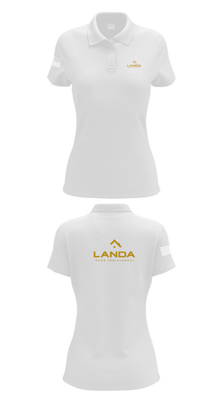 Womens Short Sleeve Performance Polo, Landa Home Improvement, , Teamtime, Team time, sublimation, custom sports apparel, team uniforms, spirit wear, spiritwear, sports uniforms, custom shirts, team store, custom team store, fundraiser sports, apparel fundraiser