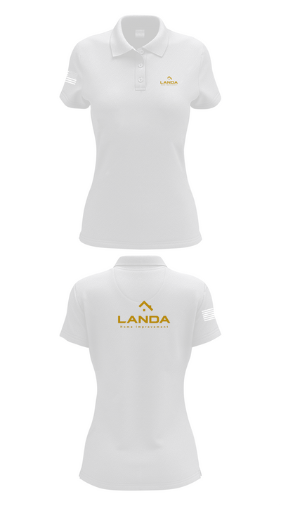 Landa Home Improvement 26427024 Women's Short Sleeve Performance Polo  - 17