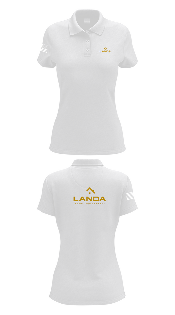 Womens Short Sleeve Performance Polo, Landa Home Improvement, , Teamtime, Team time, sublimation, custom sports apparel, team uniforms, spirit wear, spiritwear, sports uniforms, custom shirts, team store, custom team store, fundraiser sports, apparel fundraiser