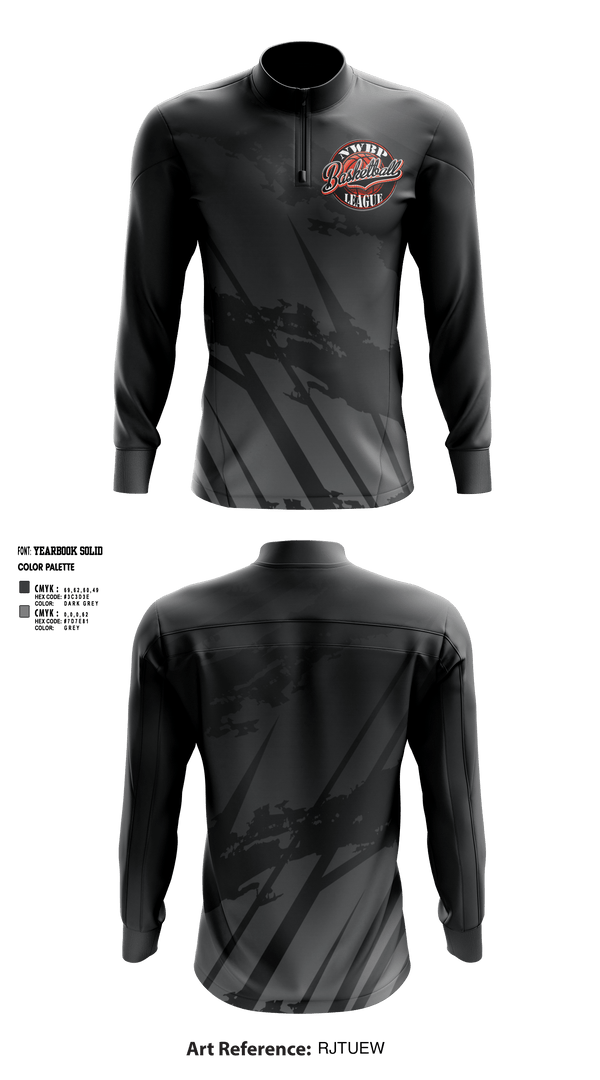 Quarter Zip Jacket, North West Bergen Passaic Basketball League, Men's Basketball, Teamtime, Team time, sublimation, custom sports apparel, team uniforms, spirit wear, spiritwear, sports uniforms, custom shirts, team store, custom team store, fundraiser sports, apparel fundraiser