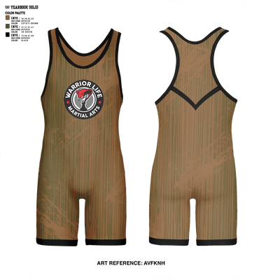 Warrior Life Martial Arts 74731614 Wrestling Singlet - 1