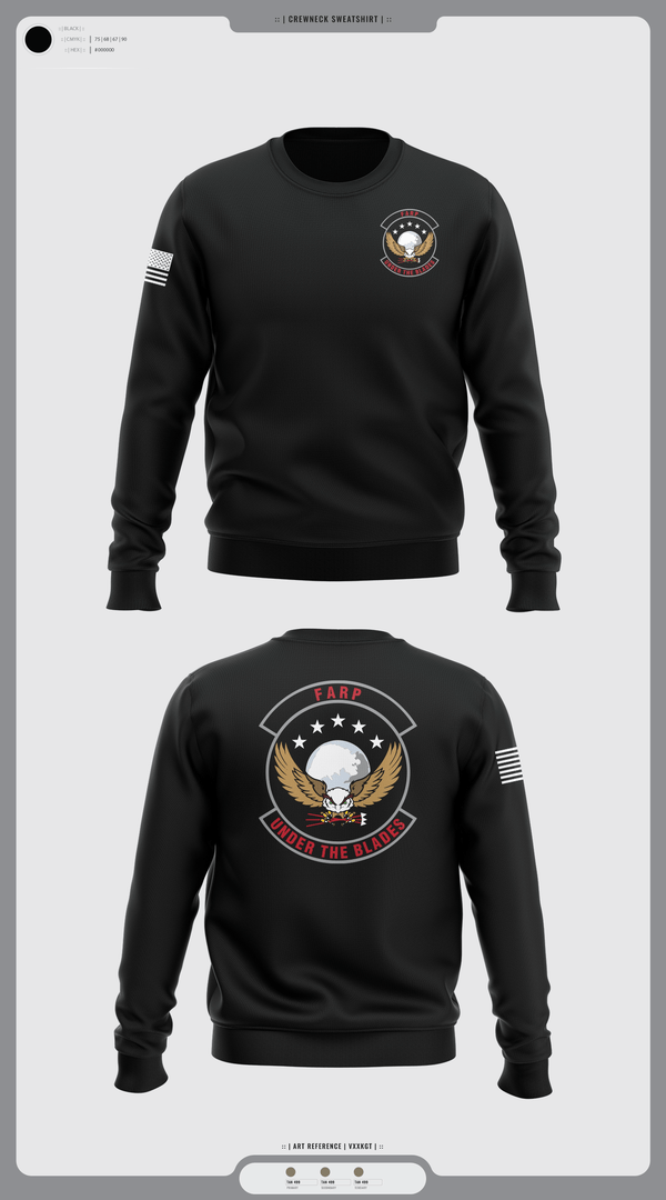 Crew Neck Sweatshirt, FARP, Air Force, Teamtime, Team time, sublimation, custom sports apparel, team uniforms, spirit wear, spiritwear, sports uniforms, custom shirts, team store, custom team store, fundraiser sports, apparel fundraiser