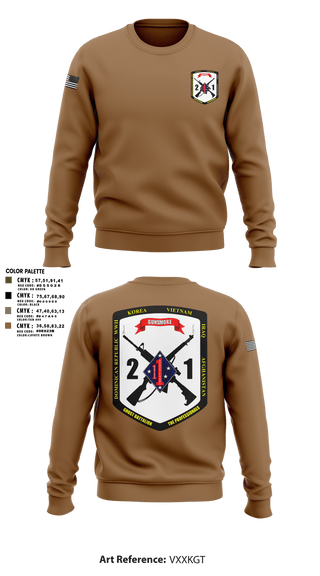 Crew Neck Sweatshirt, 2nd Battalion, 1st Marine Regiment, Marines, Teamtime, Team time, sublimation, custom sports apparel, team uniforms, spirit wear, spiritwear, sports uniforms, custom shirts, team store, custom team store, fundraiser sports, apparel fundraiser