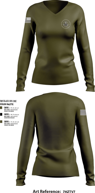 Women's Long Sleeve Vneck Shirt, FbiFBI, , Teamtime, Team time, sublimation, custom sports apparel, team uniforms, spirit wear, spiritwear, sports uniforms, custom shirts, team store, custom team store, fundraiser sports, apparel fundraiser