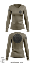 Detroit Tactical Firearms 87119150 Women's Long Sleeve V-neck Shirt - 51