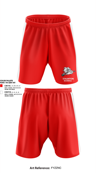 Athletic Shorts With Pockets, Staunton High School Baseball, Baseball, Teamtime, Team time, sublimation, custom sports apparel, team uniforms, spirit wear, spiritwear, sports uniforms, custom shirts, team store, custom team store, fundraiser sports, apparel fundraiser