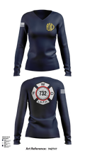 Woonsocket 46977147 Women's Long Sleeve V-neck Shirt - 121