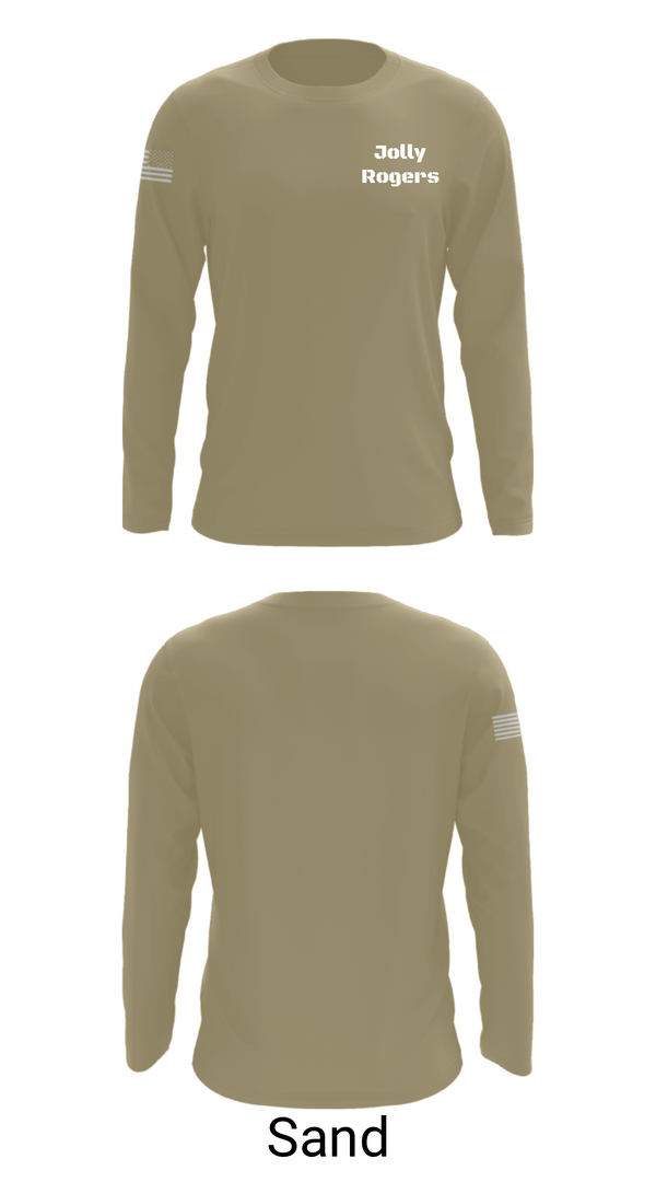 Long Sleeve Performance Shirt, Jolly Rogers, Navy, Teamtime, Team time, sublimation, custom sports apparel, team uniforms, spirit wear, spiritwear, sports uniforms, custom shirts, team store, custom team store, fundraiser sports, apparel fundraiser