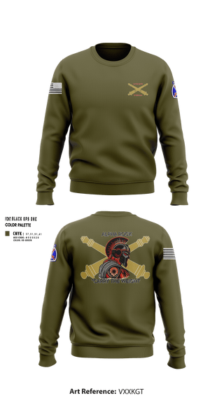 Crew Neck Sweatshirt, ALPHA ROCK, Army, Teamtime, Team time, sublimation, custom sports apparel, team uniforms, spirit wear, spiritwear, sports uniforms, custom shirts, team store, custom team store, fundraiser sports, apparel fundraiser