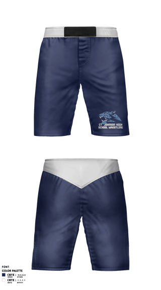 Fight Shorts, CT Johnson High School Wrestling, Wrestling, Teamtime, Team time, sublimation, custom sports apparel, team uniforms, spirit wear, spiritwear, sports uniforms, custom shirts, team store, custom team store, fundraiser sports, apparel fundraiser
