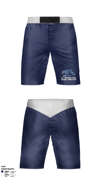 CT Johnson High School Wrestling 31935776 Fight Shorts - 41