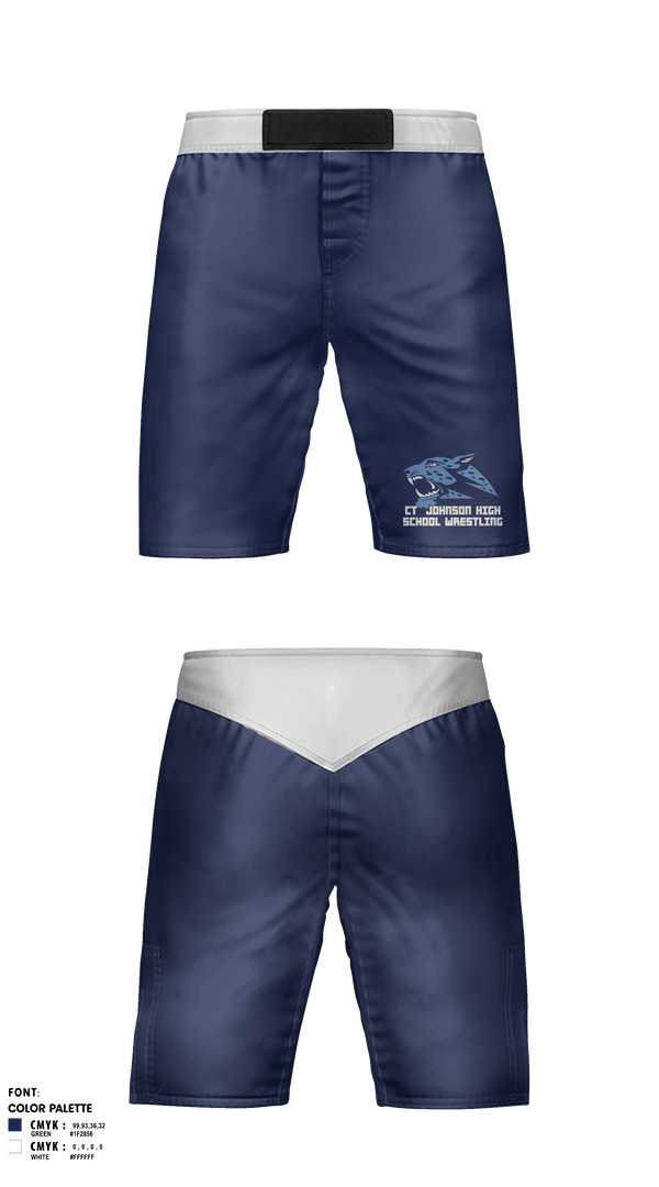 Fight Shorts, CT Johnson High School Wrestling, Wrestling, Teamtime, Team time, sublimation, custom sports apparel, team uniforms, spirit wear, spiritwear, sports uniforms, custom shirts, team store, custom team store, fundraiser sports, apparel fundraiser